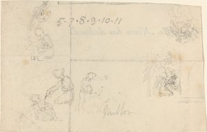 Études de femmes agenouillées - John Flaxman