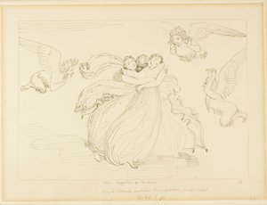 Les Harpies et les filles de Pandarus - John Flaxman