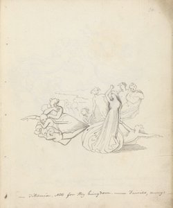 Titania. Pas pour ton royaume. - Fées, en avant, 1783 - John Flaxman
