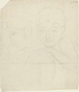 Deux têtes de femmes