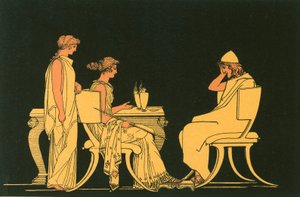 Ulysse à la table de Circé - John Flaxman