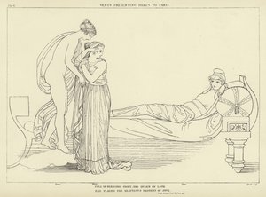 Vénus présentant Hélène à Paris - John Flaxman