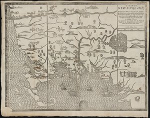 Carte de la Nouvelle-Angleterre, de : William Hubbard