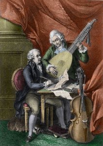 Wolfgang Amadeus Mozart et Franz Joseph Haydn - John Francis Rigaud