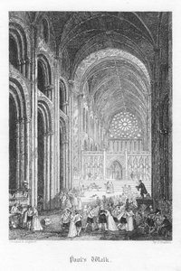 Scène de Old St Pauls par William Harrison Ainsworth, 1855