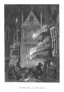 Scène de Old St Pauls par William Harrison Ainsworth, 1855 - John Franklin
