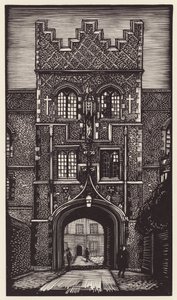 Cambridge : Jésus (gravure sur bois)