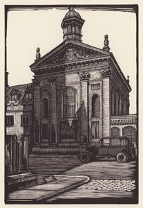Cambridge : Pembroke (gravure sur bois)