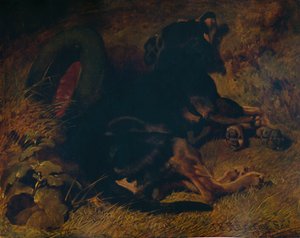 Chien endormi, 1850, 1935