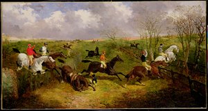 Une course de steeple-chase - John Frederick Herring Jnr