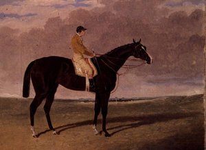Queen of Trumps, un Cheval de Course Bai avec Jockey - John Frederick Herring Jnr