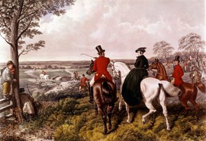 Le départ pour la chasse au renard - John Frederick Herring Senior