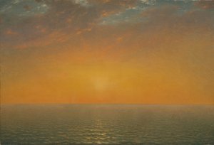 Coucher de soleil sur la mer