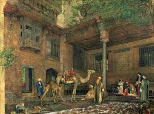 Cour de la maison du peintre, Le Caire, c.1851 - John Frederick Lewis