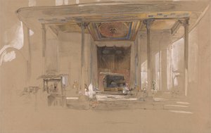 Entrée principale de la Grande Mosquée, Bursa, Turquie - John Frederick Lewis