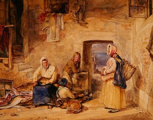 Pêcheuses de Newhaven, Édimbourg, c.1831-32 - John Frederick Lewis