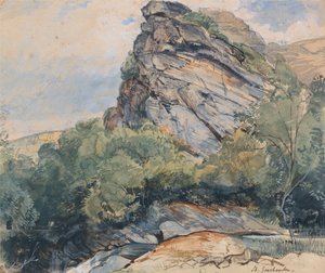 St. Goarhausen sur le Rhin entre Coblence et Mayence - John Frederick Lewis