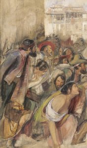 Étude pour la proclamation de Don Carlos, vers 1834-28 - John Frederick Lewis