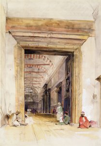 La grande porte de la mosquée de Sainte-Sophie, Constantinople - John Frederick Lewis