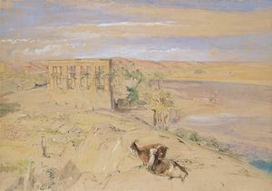 Le temple hypaethral à Philae, 1850