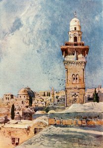 Un minaret dans le coin nord-ouest de l