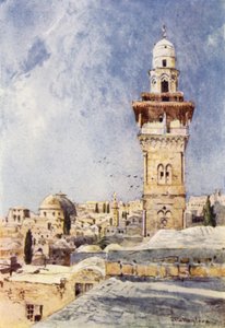 Un minaret dans le coin nord-ouest de l