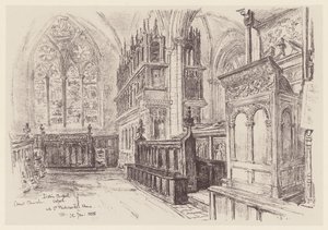 Christ Church, intérieur de la chapelle latine - John Fulleylove