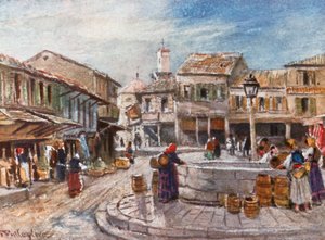 Kalamata sur le golfe de Messène - John Fulleylove