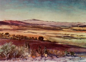 Mont Hermon depuis les pentes du Tabor, 1902 - John Fulleylove