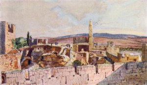 Partie de la citadelle de Jérusalem - John Fulleylove