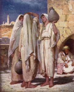 Femmes syriennes à une fontaine - John Fulleylove