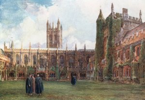 The Cloisters, Magdalen (lithographie couleur)