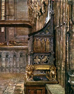 La chaise du couronnement (lithographie couleur)