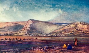 Les Collines autour de Nazareth depuis la plaine d