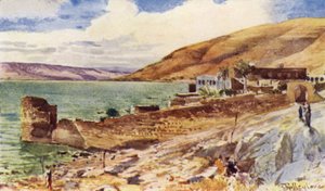 Le lac de Galilée, vue vers le sud depuis Tibériade - John Fulleylove