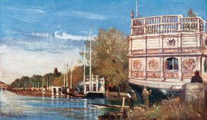 La rivière Isis (lithographie couleur)