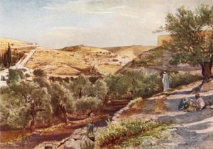 La haute vallée du Cédron, vue vers le sud - John Fulleylove