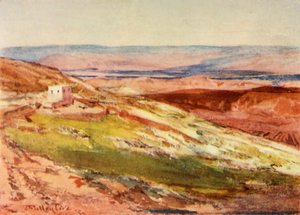 La Vallée du Jourdain depuis le Mont des Oliviers, 1902 - John Fulleylove
