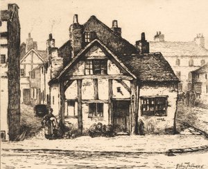 Vieille maison, rue Salop, Wolverhampton, de 