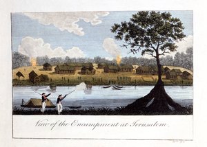Vue du campement à Jérusalem, 1813 - John Gabriel Stedman