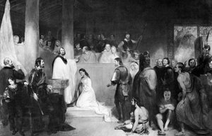 Le baptême de Pocahontas à Jamestown, Virginie, 1613, 1840 - John Gadsby Chapman