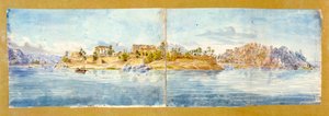 Paysage, Égypte, 19e siècle