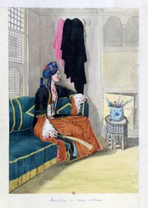 Levantin en costume du Caire (aquarelle)
