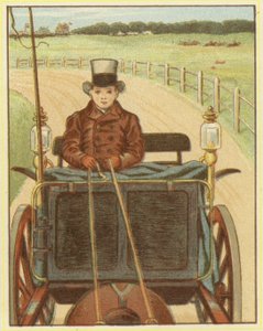 Garçon conduisant un cheval et une charrette - John George (after) Sowerby