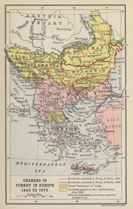 Changements en Turquie en Europe - John George Bartholomew