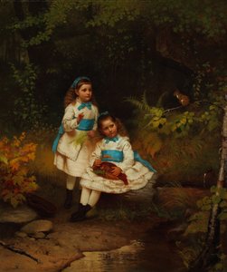 Près du ruisseau de la forêt - John George Brown