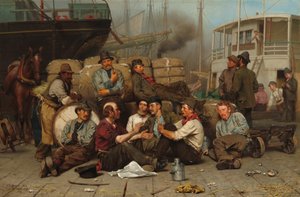 Le midi des débardeurs - John George Brown