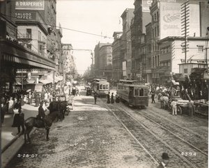 Market Street, est depuis la 10e, Philadelphie, 1907 - John Gibb Smith