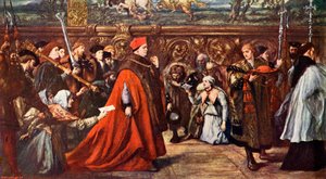 Le cardinal Wolsey se rendant à Westminster Hall