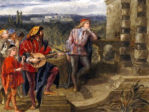 Illustration pour Les Deux Gentilshommes de Vérone de William Shakespeare - John Gilbert